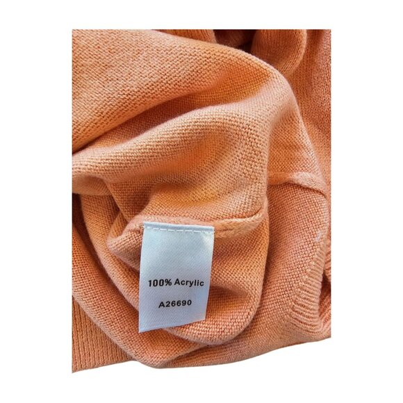 NWT Orange Appleseed's button front, crew neck cardigan, size S - Picture 6 of 7